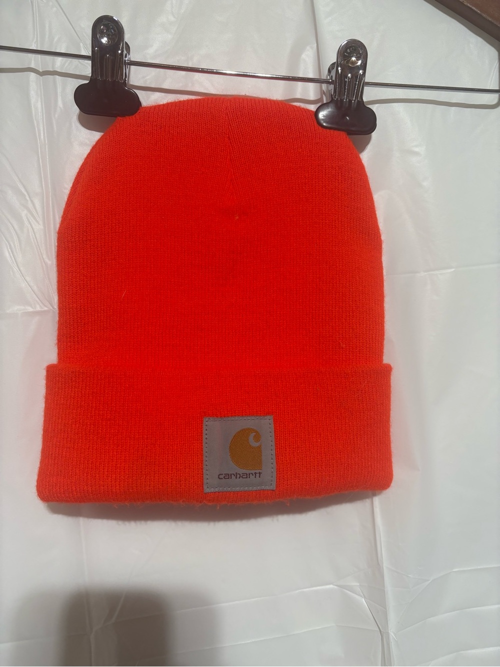 Carhartt High-Visibility Orange Cuffed Beanie
